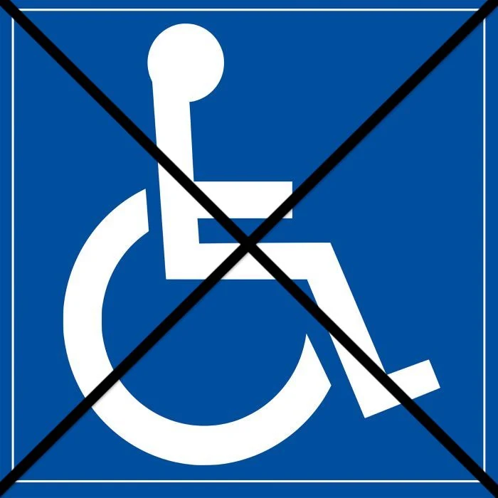 Établissement non accessible aux personnes à mobilité réduite